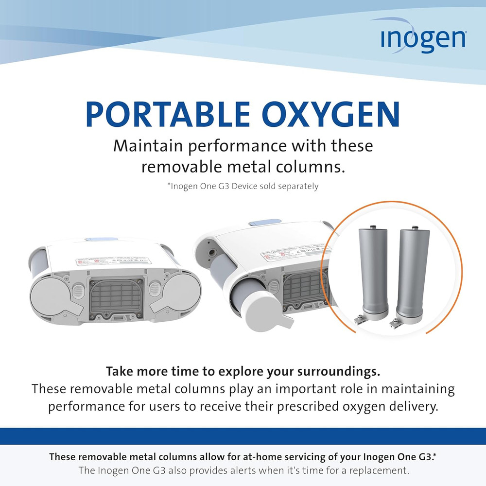 One G3 Replacement Column Pair - Oxygen Accessories - Two Removable Metal Column