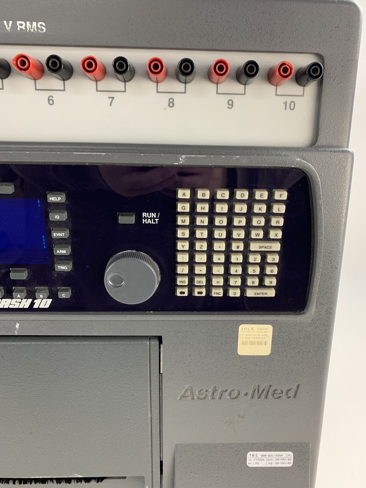 Astro-Med Dash 10 250v RMS Data Logger Powers On