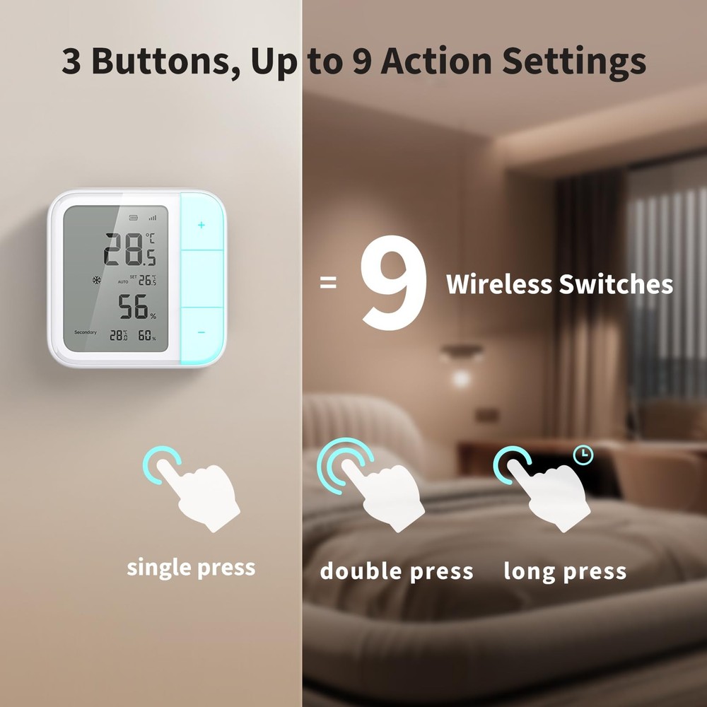 Aqara Thread/Zigbee Smart Climate Sensor W100,Temperature and Humidity White