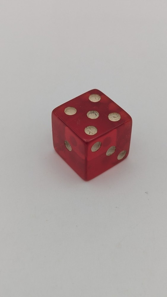 Vintage Cherry Translucent Bakelite Dice
