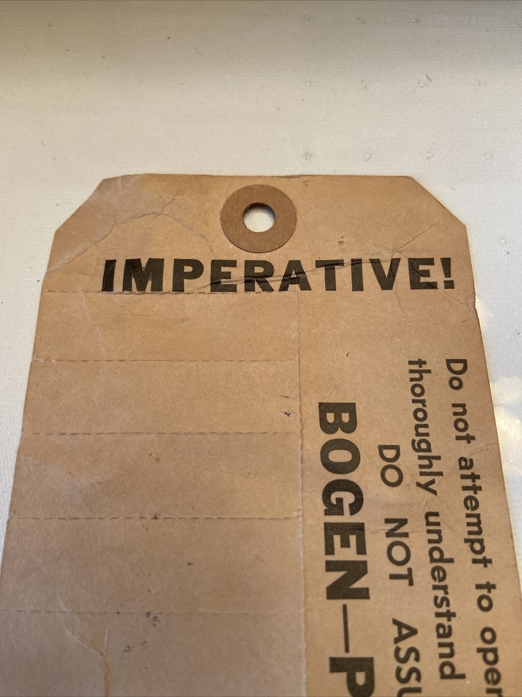 Vintage Bogen PX60 MPX Unit Stereo Decoder Tube Multiplex Service Tag #I