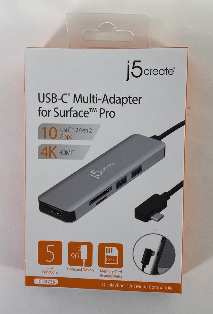 j5create - USB-C Multi-Adapter for Surface Pro Guaranteed