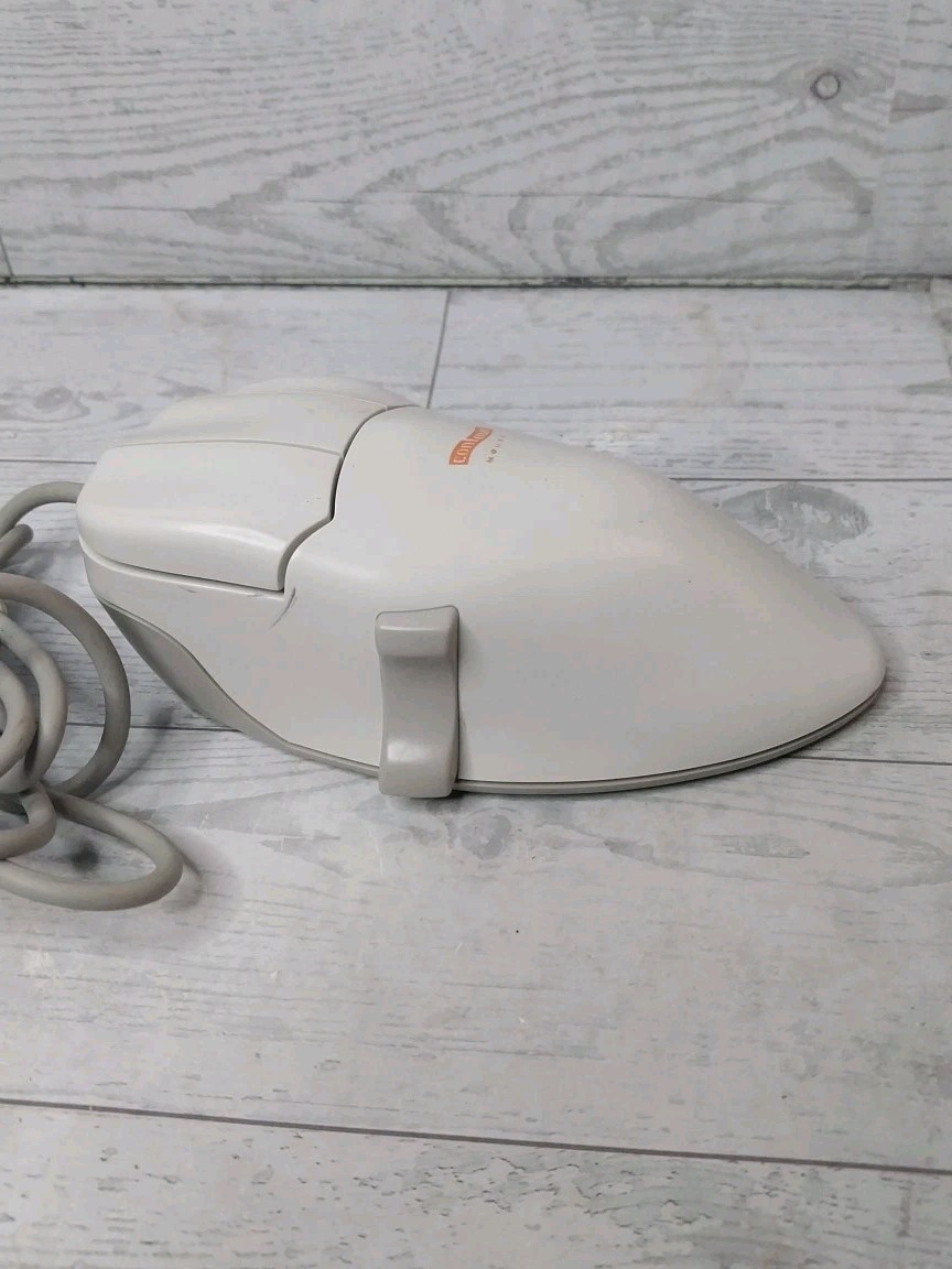Vintage Contour Mouse Right Handed Medium Ergonomic PC PS2 S-39 Trackball Works