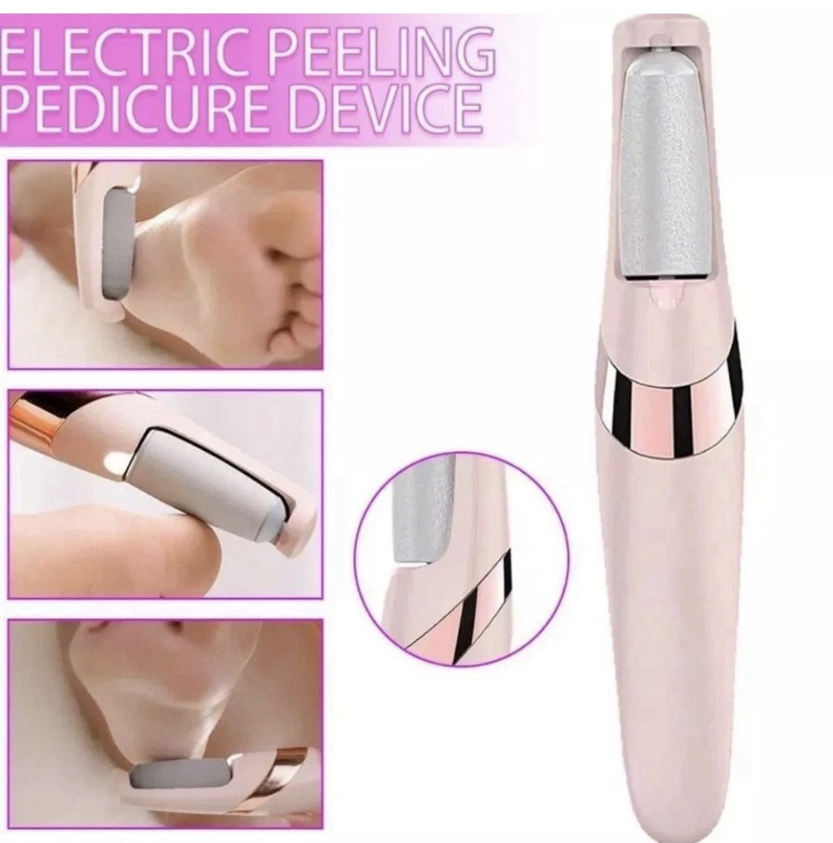 Rechargeable Electric Foot Grinder File – Smooth Feet Callus & Dead Skin Remover