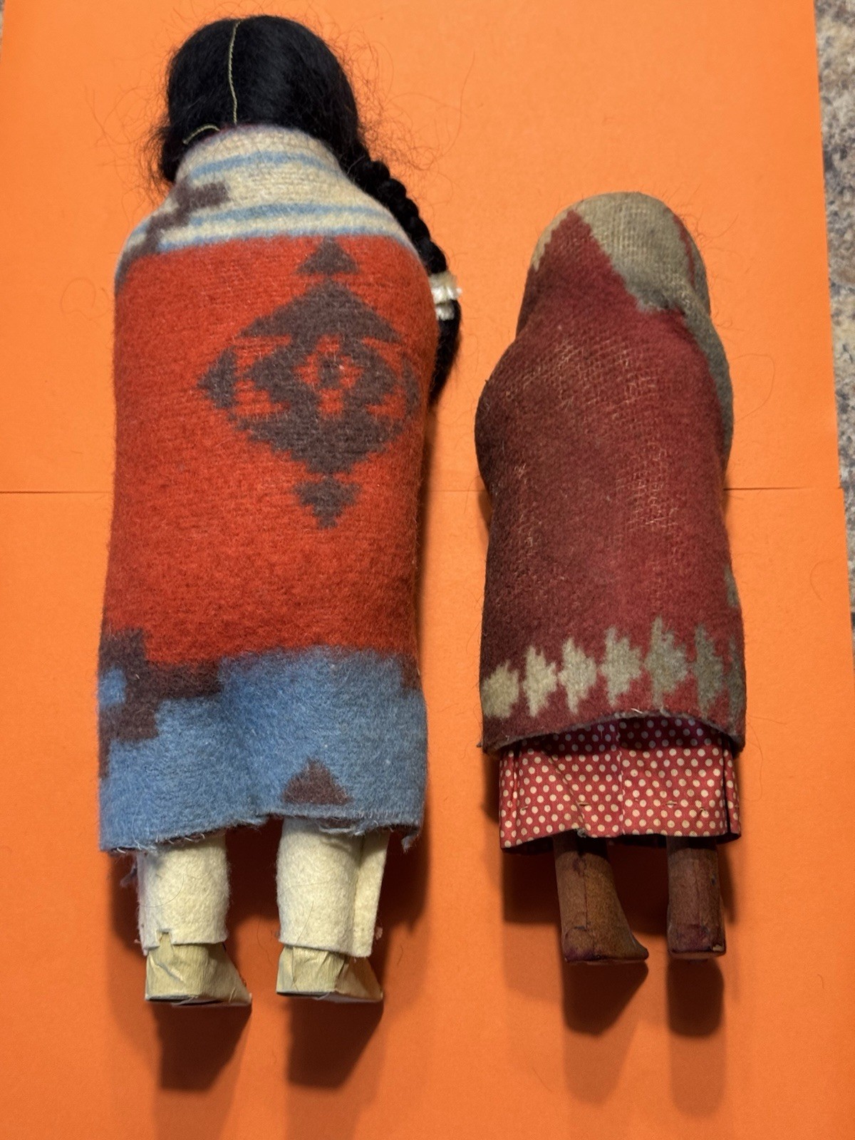 Vintage Skookum Native American Indian Dolls - Chief & Squaw