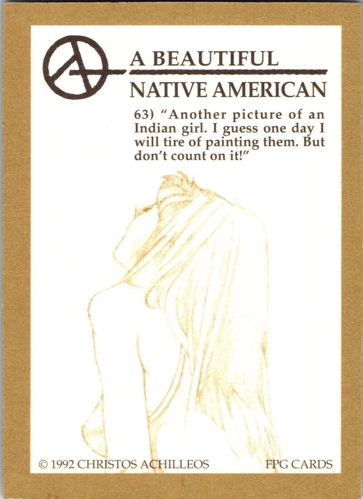 1992 Christos Achilleos A Beautiful Native American 63 FPG Fantasy Artwork