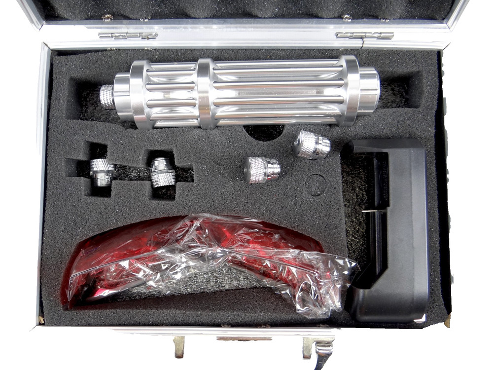 Adjustable Focus Green Laser Pointer 5 Head Multi-Point Visible Beam Flashlight