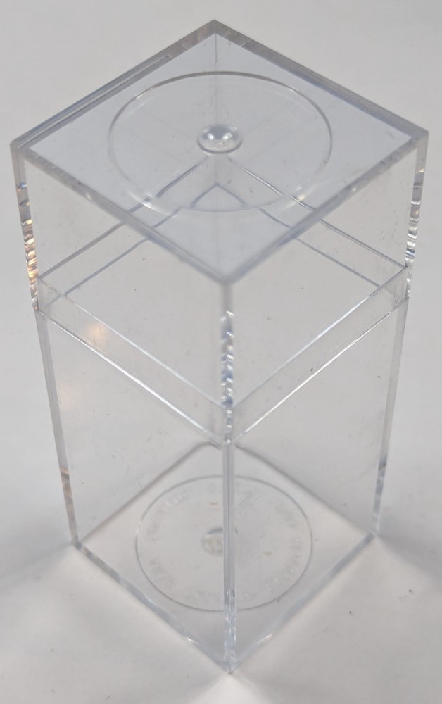 Plastic Storage Display Cube - 3⅜” x 1 ½” x 1 ½” – AMAC Plastic Products Corp