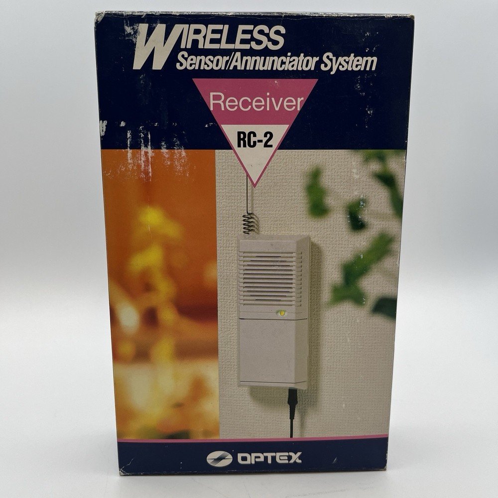 NEW!! Optex Wireless Sensor Annunciator System Receiver 70 ft Range - RC-2FE