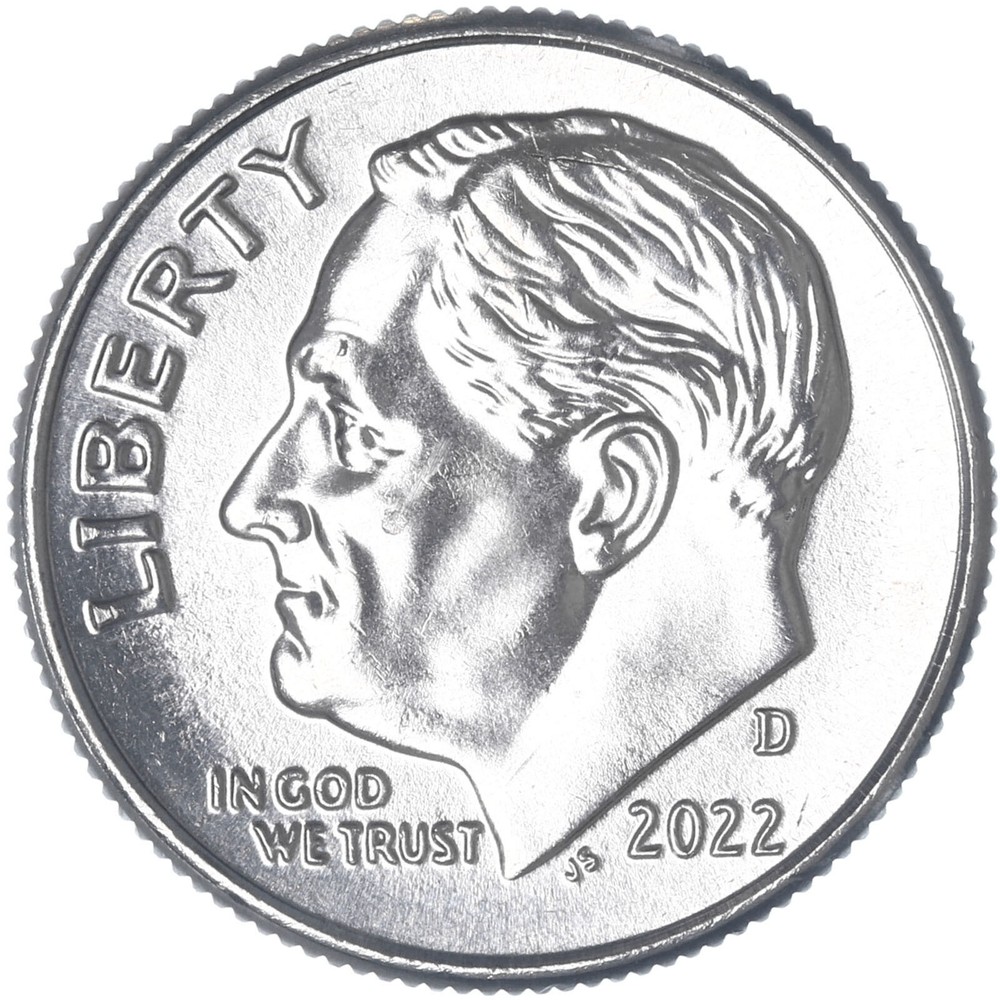 2022 D Roosevelt Dime Gem BU US Coin