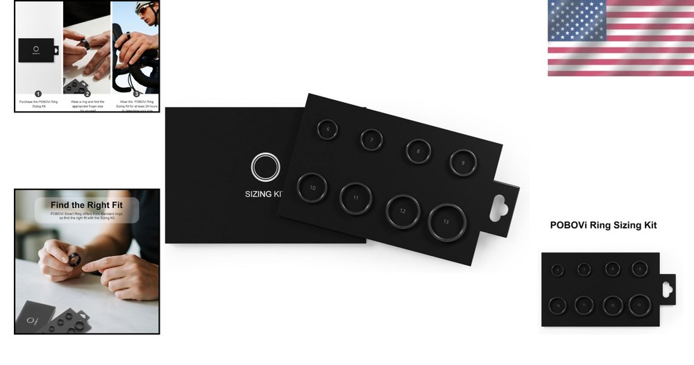Essential Ring Sizing Kit - 8 Samples for Perfect Fit Before Smart Ring Purchase