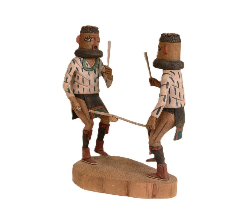 Hopi Kachina / Katsina Pair : "Ball Players"