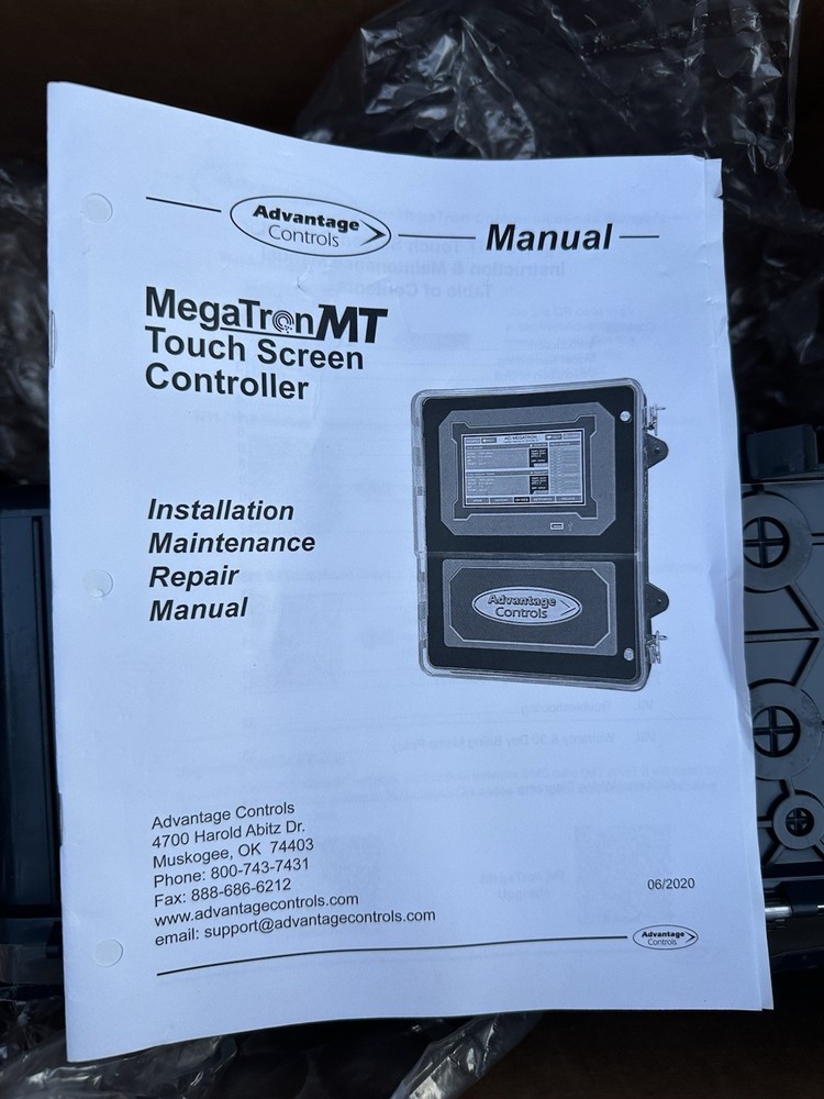 Advantage Controls MegaTron MT Touch Screen Cooling Tower Controller 10 Pigtails