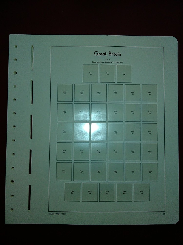 LIGHTHOUSE Hingeless album pages Great Britain 1840-1901 Used Ref 1840.1