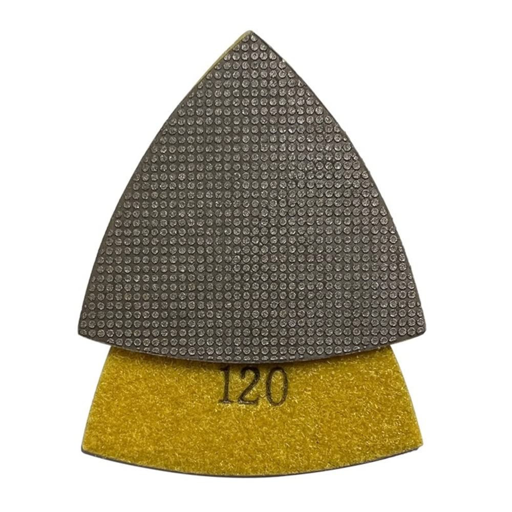 3" Triangular Diamond Grinding/Polishing Pads for Oscillating Multi-Tools, 30, 6