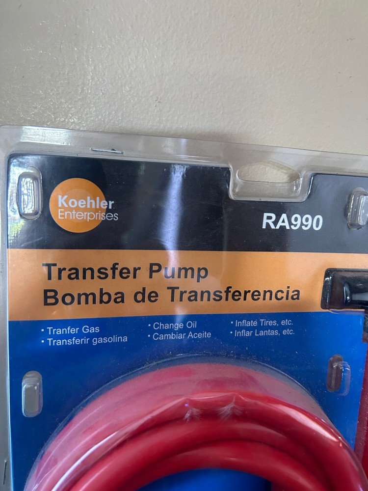 Koehler Enterprises RA990 Multi-Use Siphon Fuel Transfer Pump Kit
