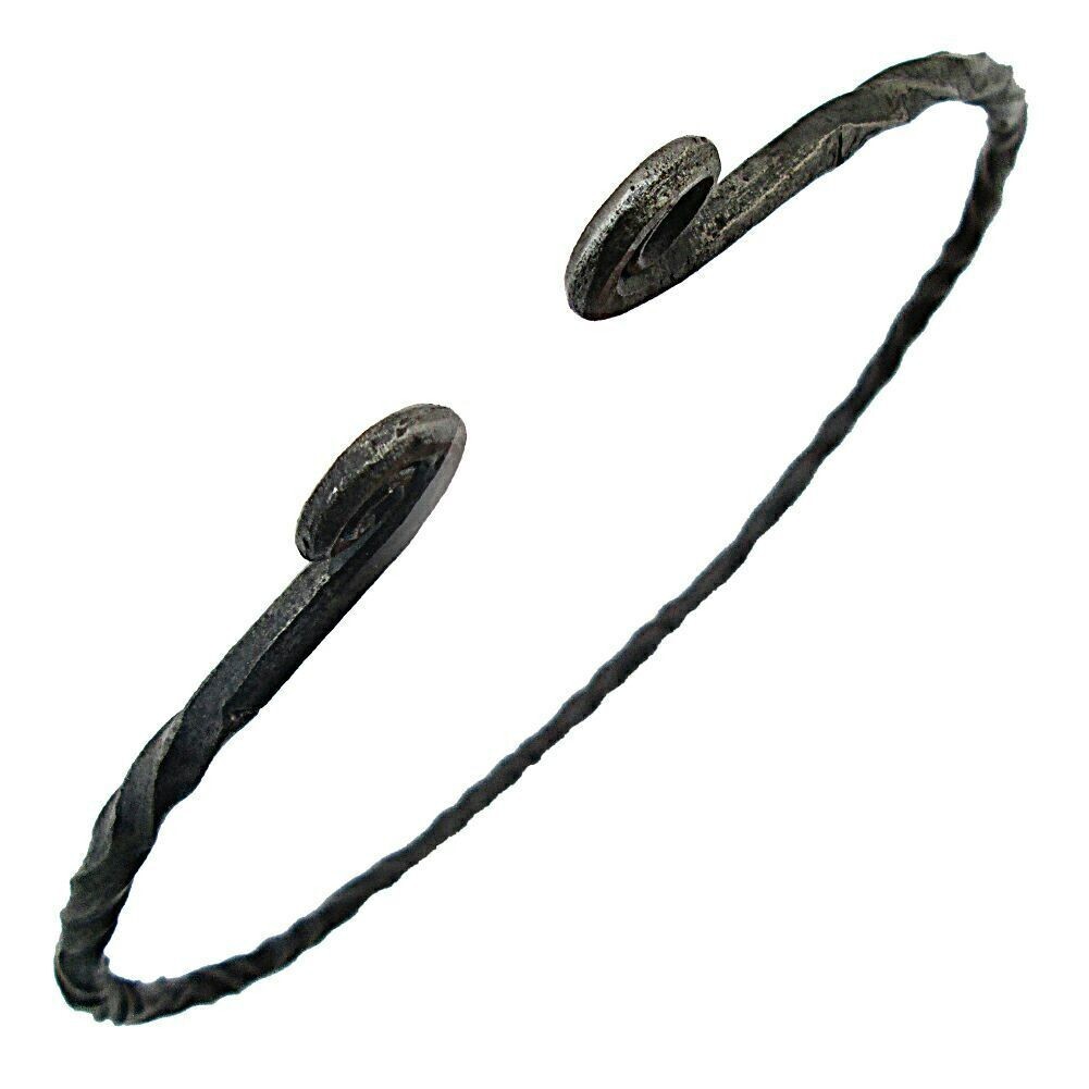 Handmade Iron Viking Warrior Renaissance Knights Crusader Torc Necklace AH