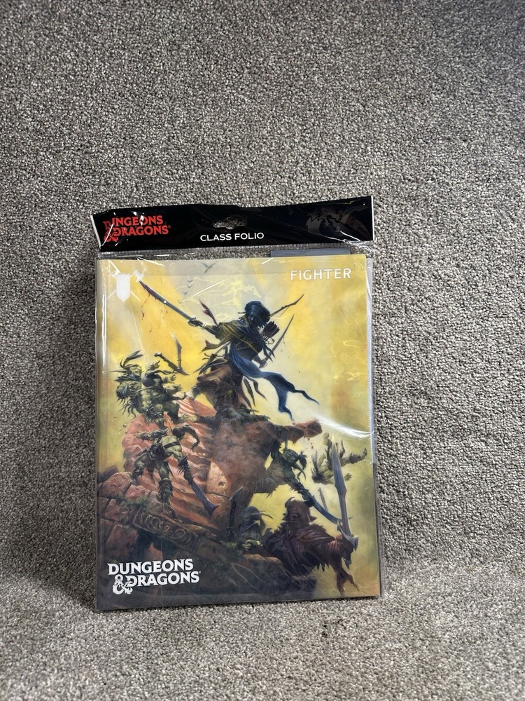 Fighter - Class Folio Organizer Storage with Stickers for Dungeons & Dragons