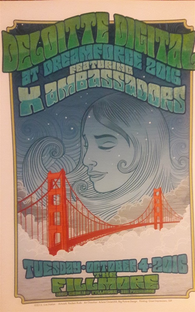 Mint X Ambassadors Fillmore Poster 2016 a