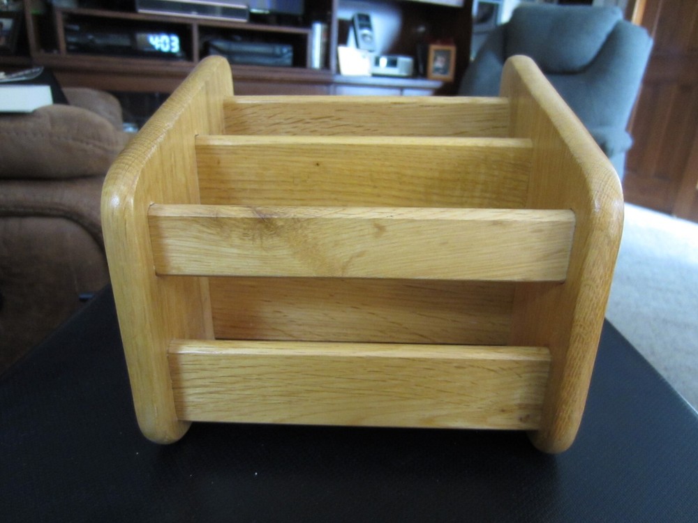Wood Remote Control Caddy / Organizer / Storage - Light Wood