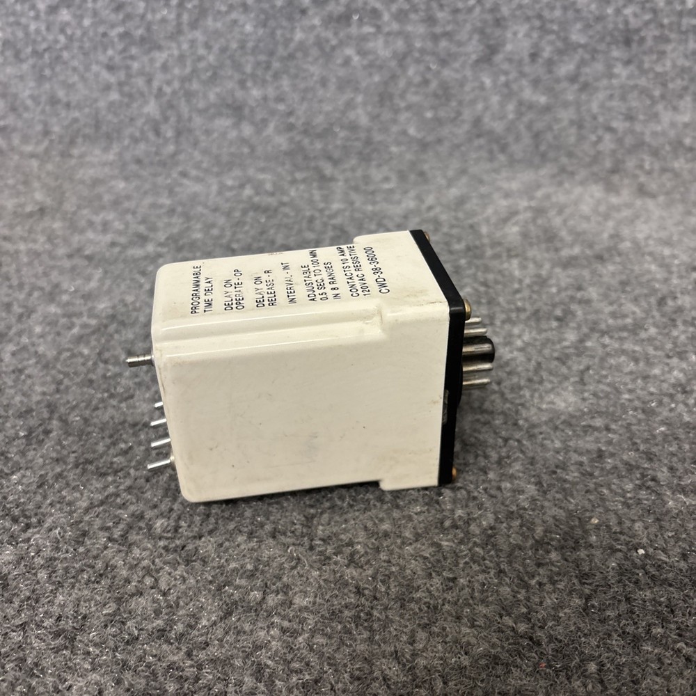 Potter & Brumfield CWD-38-36000 24VDC Programmable Time Delay *Missing Knob*
