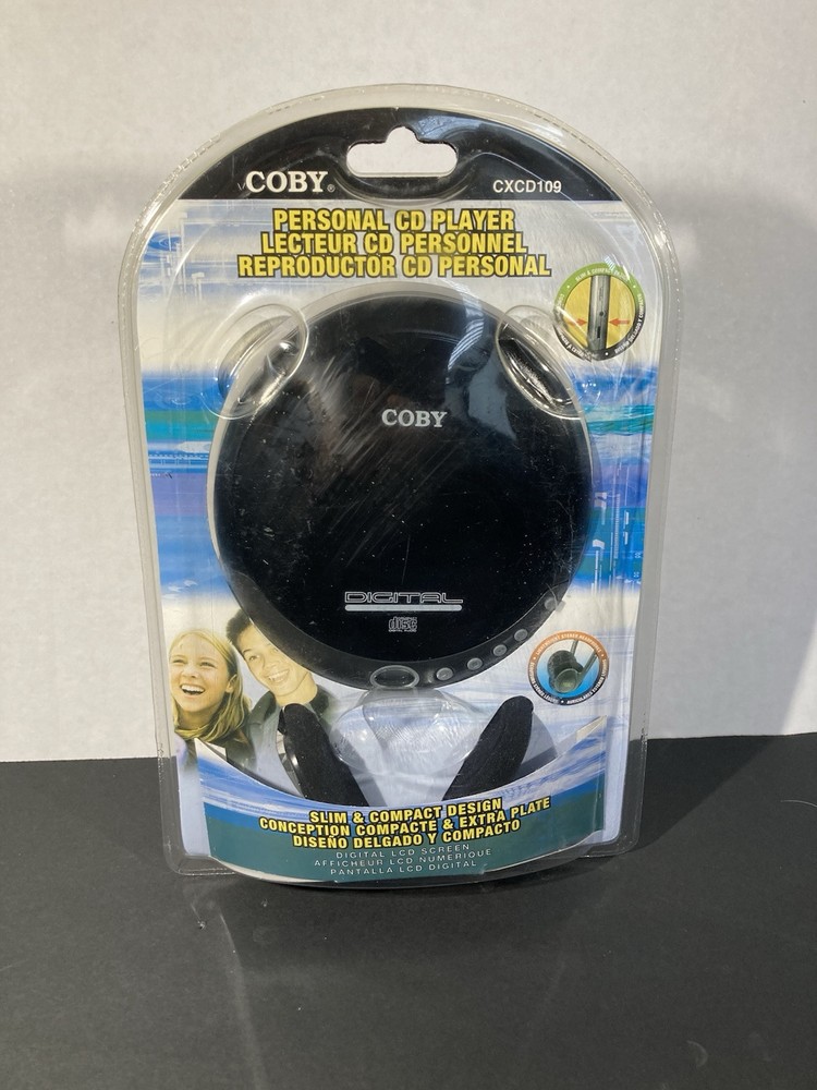 New COBY Portable Personal Compact CD Player Black CX-CD109