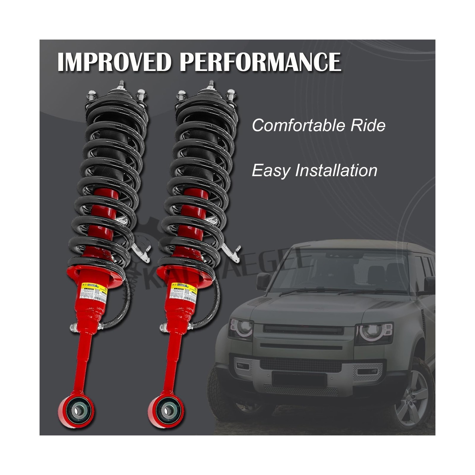 2PCS Front Shock Struts Assys with Coil Springs for Toyota 4Runner Limited 4W...