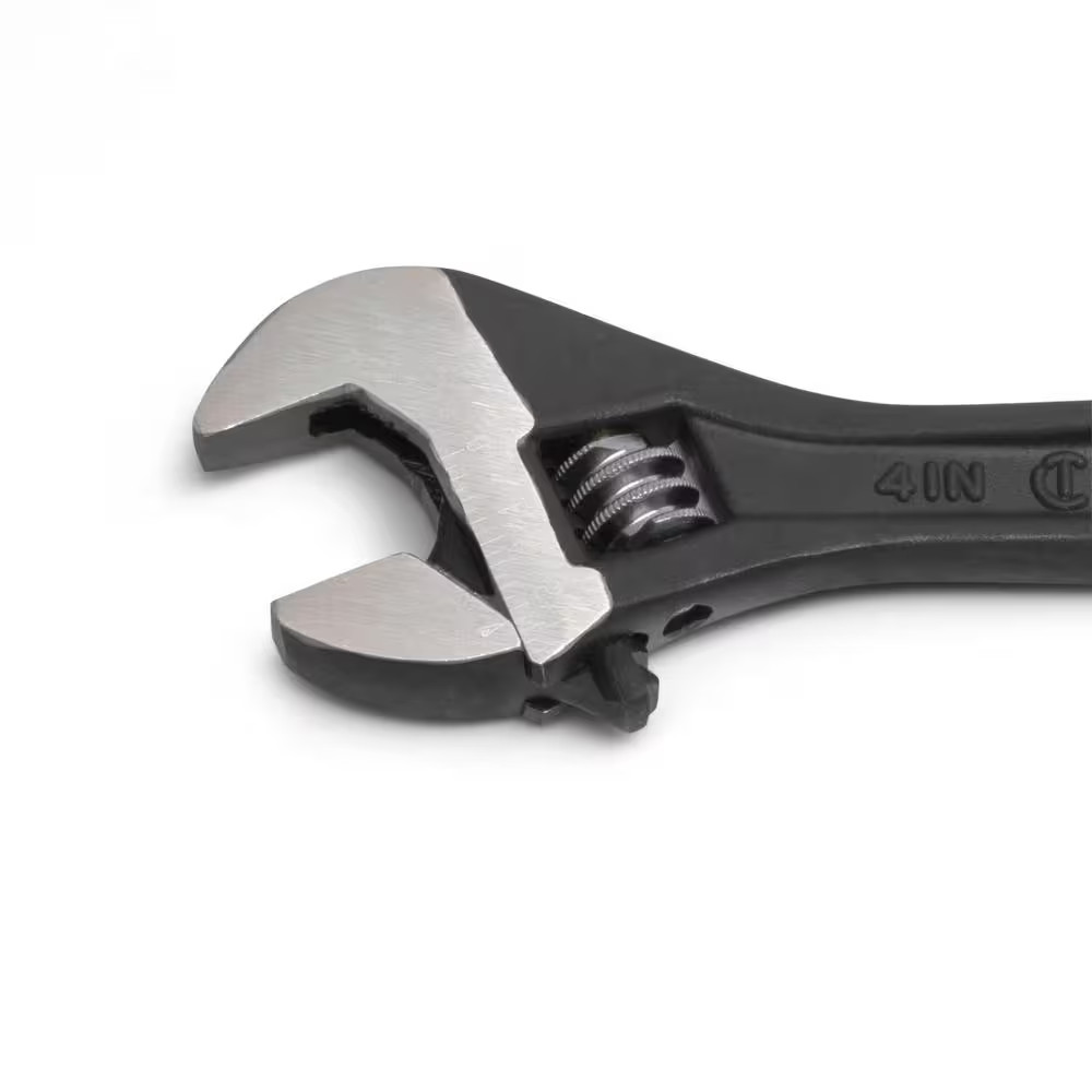 4 In. Black Oxide Adjustable Wrench