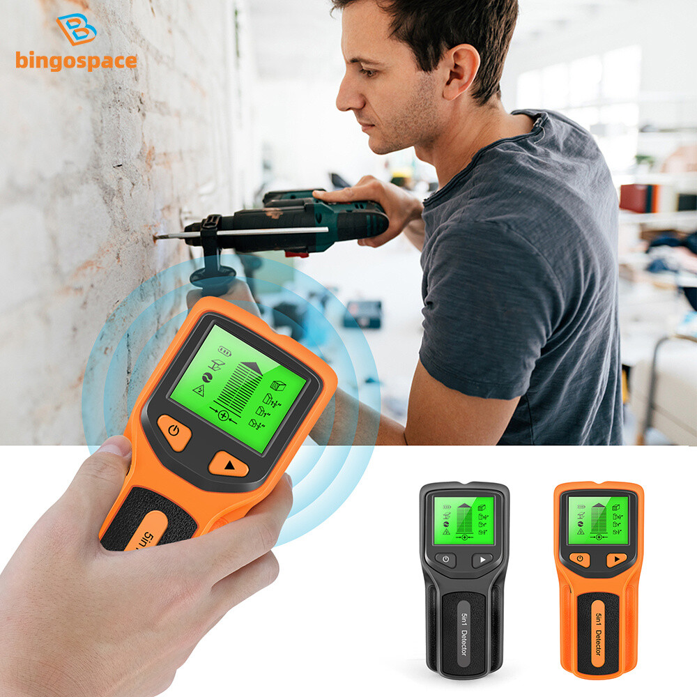 5-in-1 Stud Finder Metal Pipe Sensor Wire Detector Multifunctional Wall Scanner