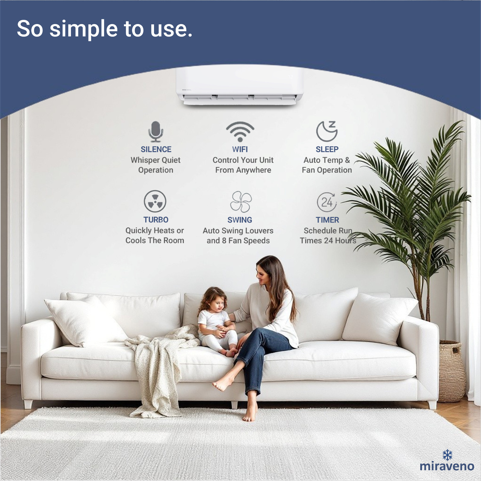 MRCOOL Mini Split Heat Pump Ductless Air Conditioner Advantage G5 12000 BTU 115V