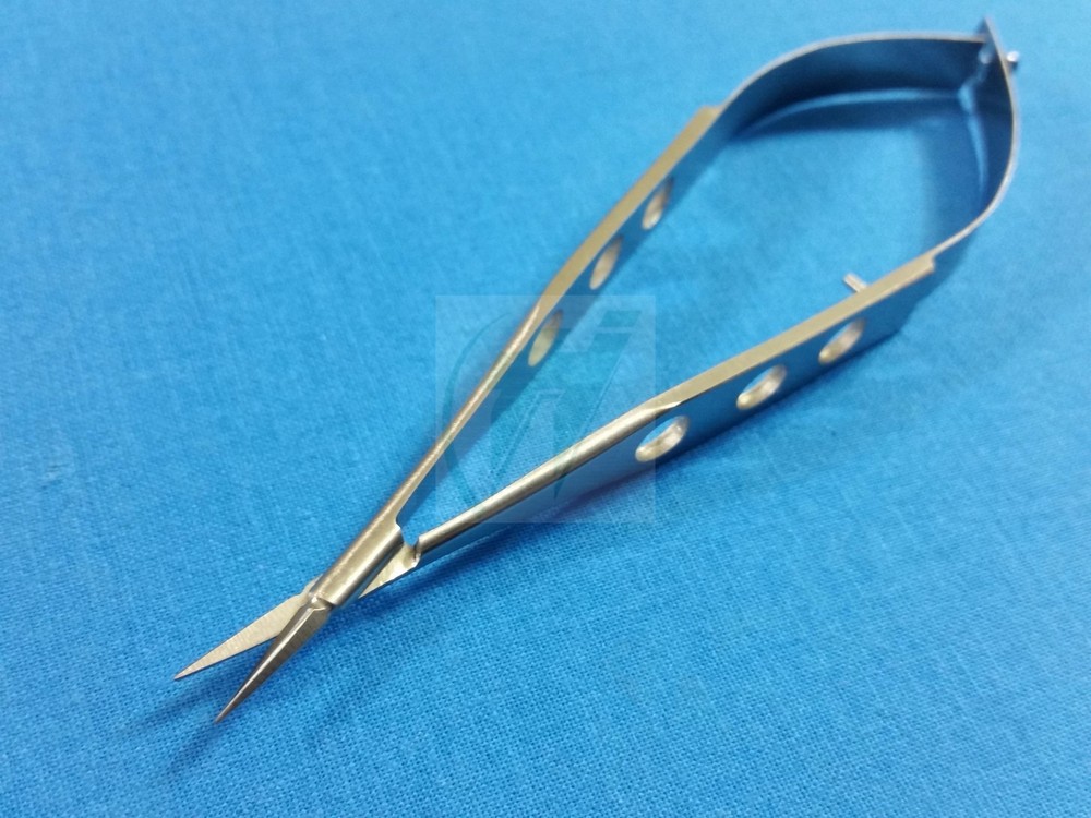 PREMIUM GRADE PACIVATED MCPHERSON VANNAS MICRO SCISSORS 10MM BLADE 4" STRAIGHT