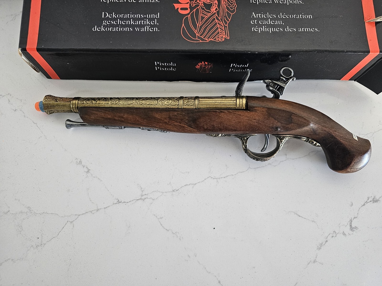 Denix Reproduction 18th Century Flintlock Pistol Non-Firing 1032 - L RARE