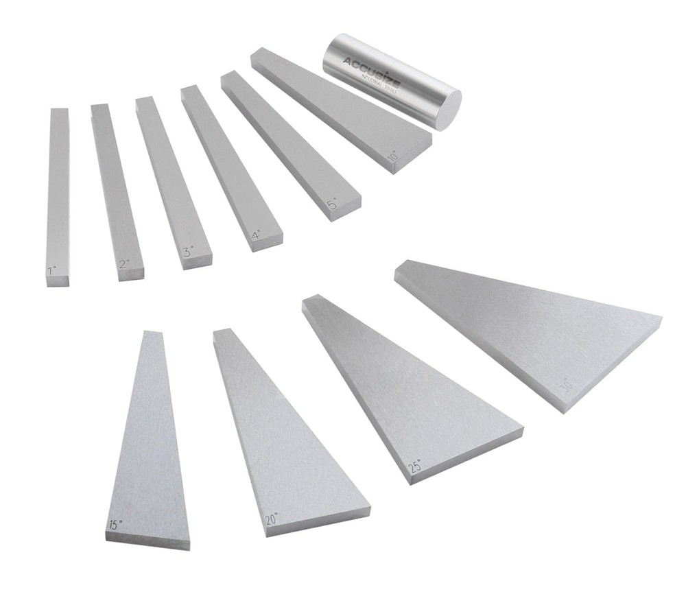 Accusize Industrial Tools 10 Pcs Precision Angle Block Set, 3602-0111