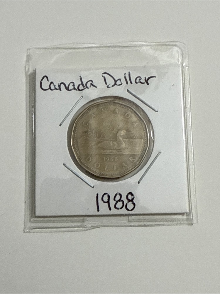 1988 CANADA proof loon dollar from set Good Shape In Case