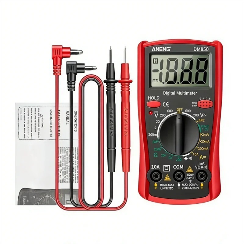 WeePro Vpro850L Digital Multimeter DC AC Voltmeter, Ohm Volt Amp Test Meter, US