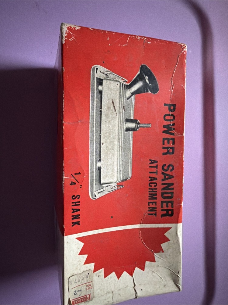 Vintage Basic Add On Power Drill Operated Sander