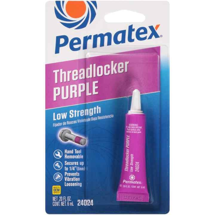 PERMATEX 24024 LOW THREADLK 222 PURP 6ML