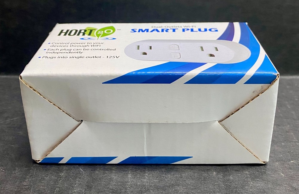 HORT 2/O Dual Outlet Wi-Fi Smart Plug Timer
