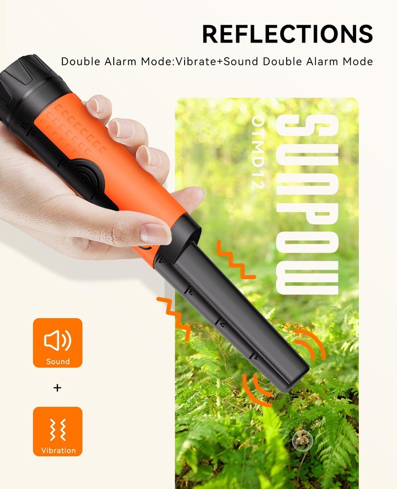 Metal Detector Pinpointer for Adults & Kids - Waterproof Handheld Pin Pointer...