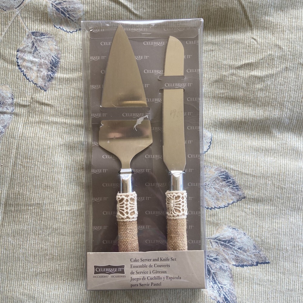 Celebrate It CAKE SERVER and knive Set