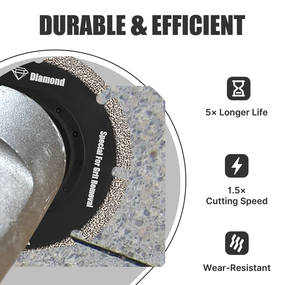4PCS 76mm Diamond Oscillating Multi Tool Saw Blades Ceramic Tile Cement Cutter
