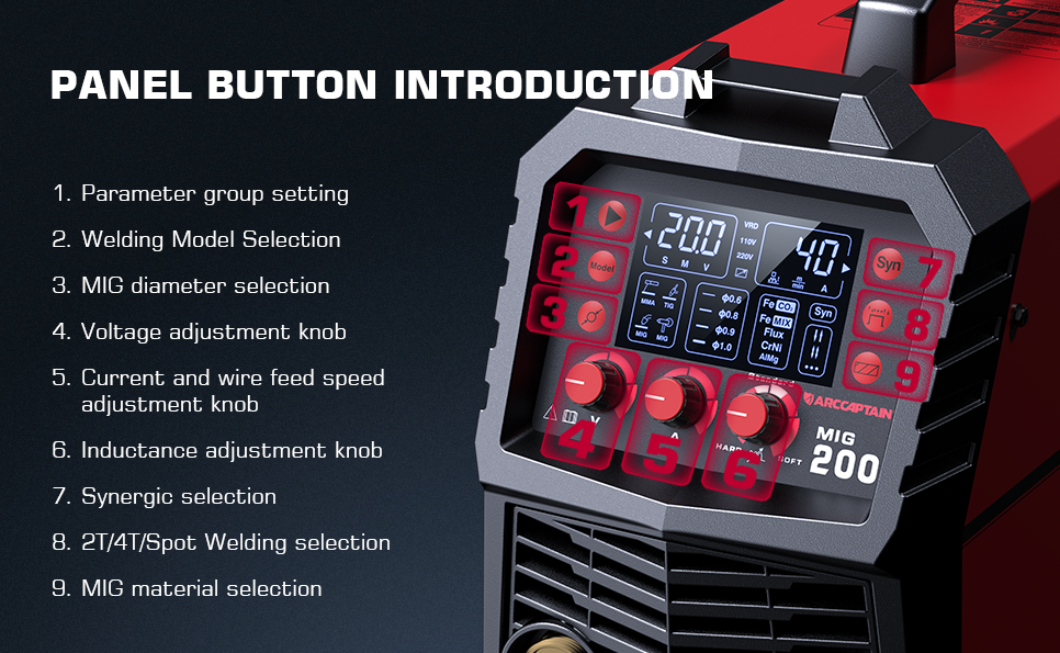 ARCCAPTAIN Digital Welding Machine 110V/220V