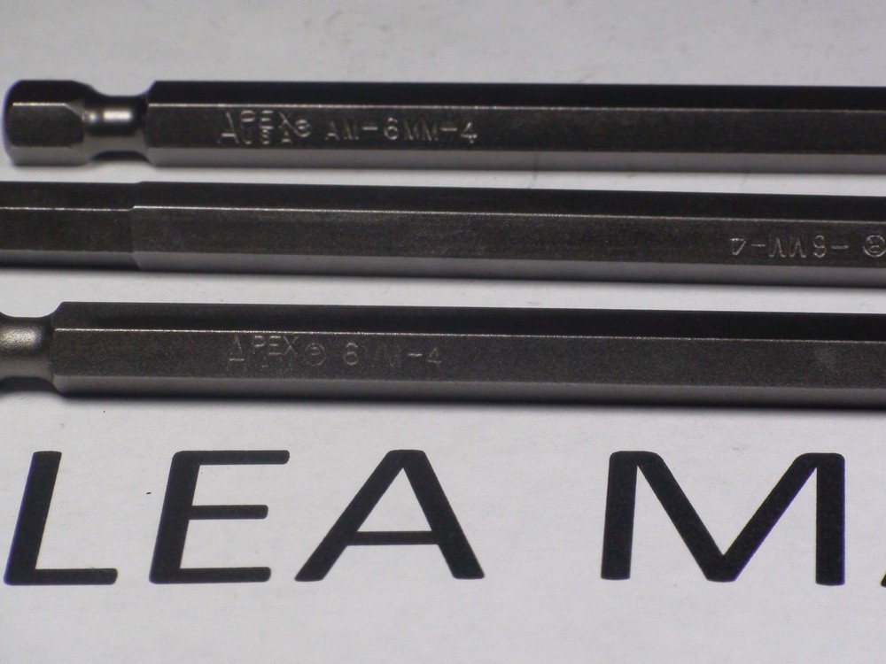 APEX AM-6MM-4 Hex Power Bit, 6mm, 4 In,