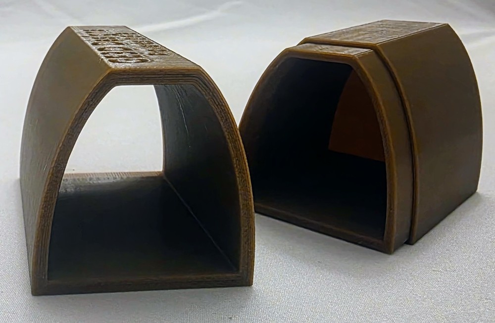 3D Printed D-Shaped Pleco Breeding Cave w/ Removable Back | Stackable Breeding