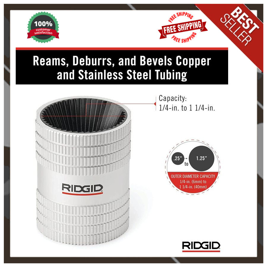 Model 223S Tubing Pipe Reamer 1/4" to 1-1/4" Inner Outer, Small