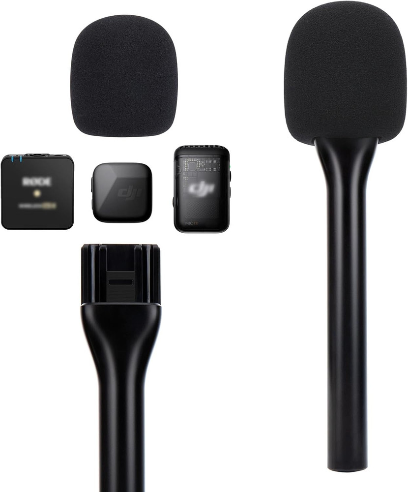 Mic Holder for DJI Mic Mini - Handheld Wireless Microphone Interview Stand, Micr