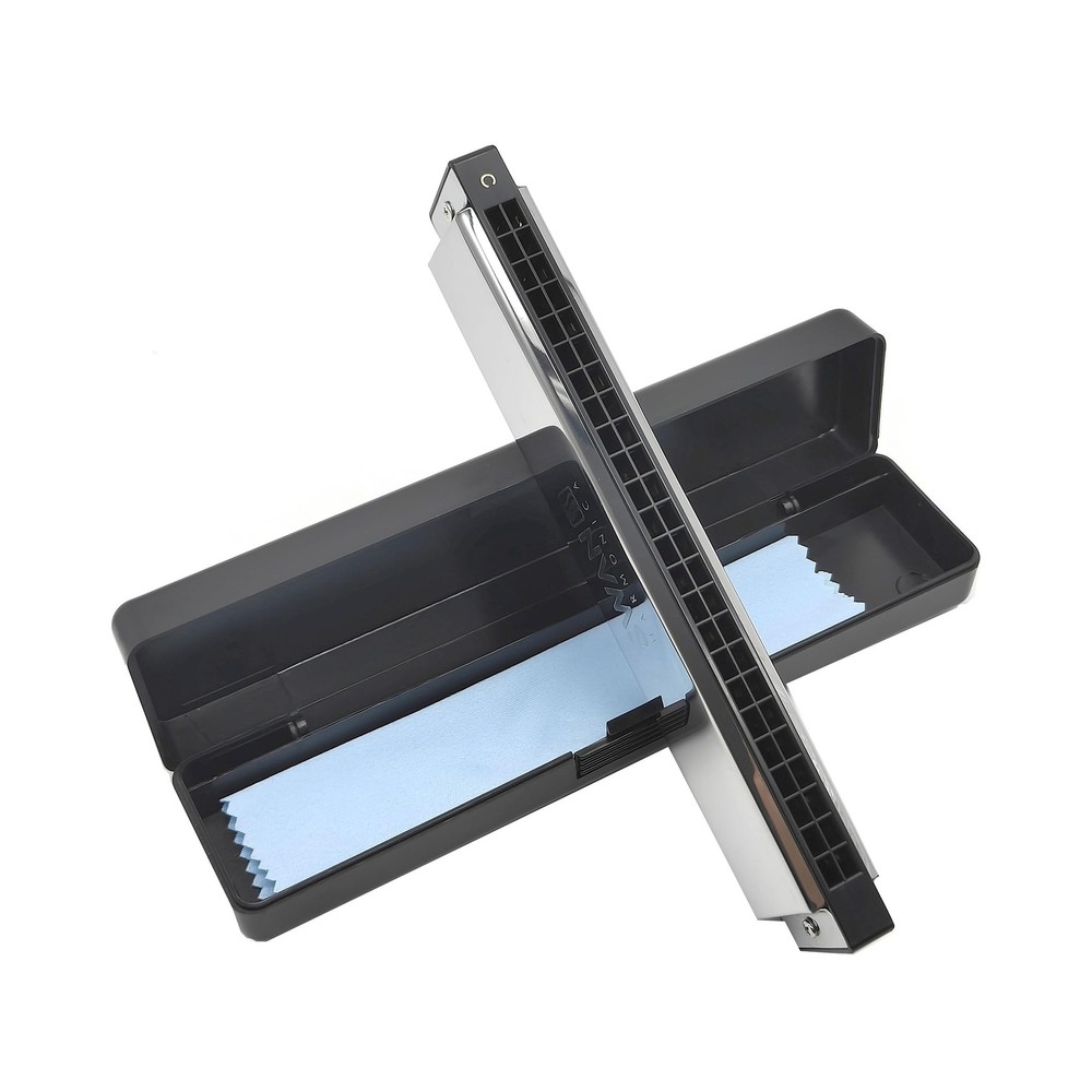 Swan Harmonica 24 Hole Polyphonic Harmonica C Key A/B/D/E/F/G/A #/C #/D #/F #...
