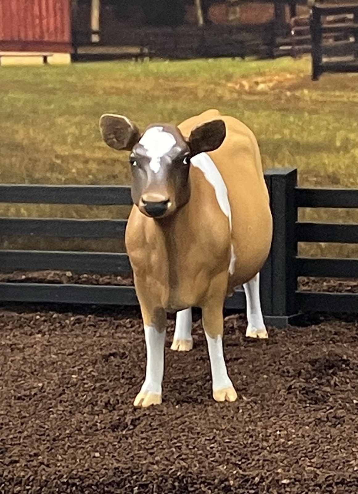 Custom CM Breyer TSC 1:20 Ornament Spot Jersey Holstein Figurine Model Dairy Cow