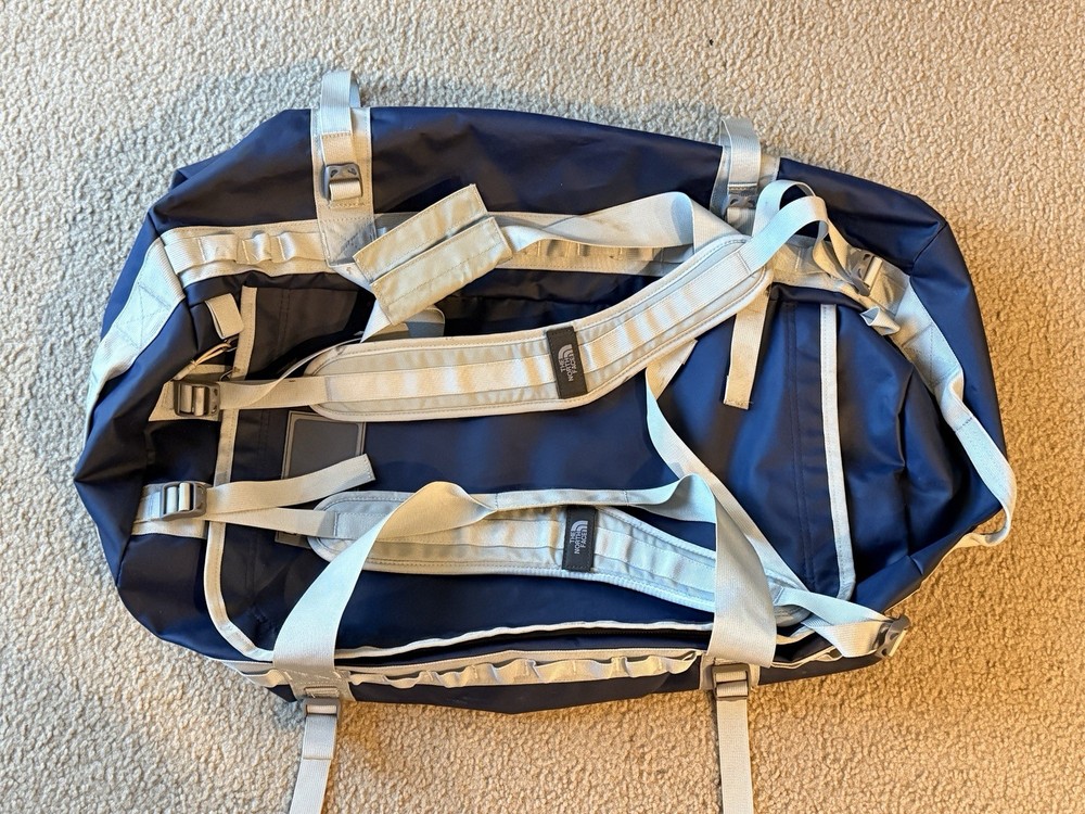 The North Face Camp Duffel Backpack Large Blue