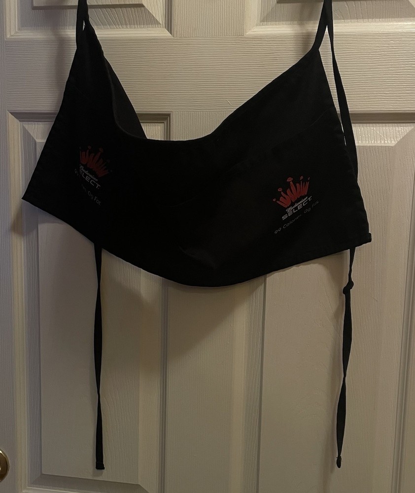 Budweiser Select Half Bib Waist Apron 3 Pocket Black